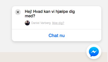Sadan Far Du Facebook Customer Chat Pa Dit Website Daniel Varberg